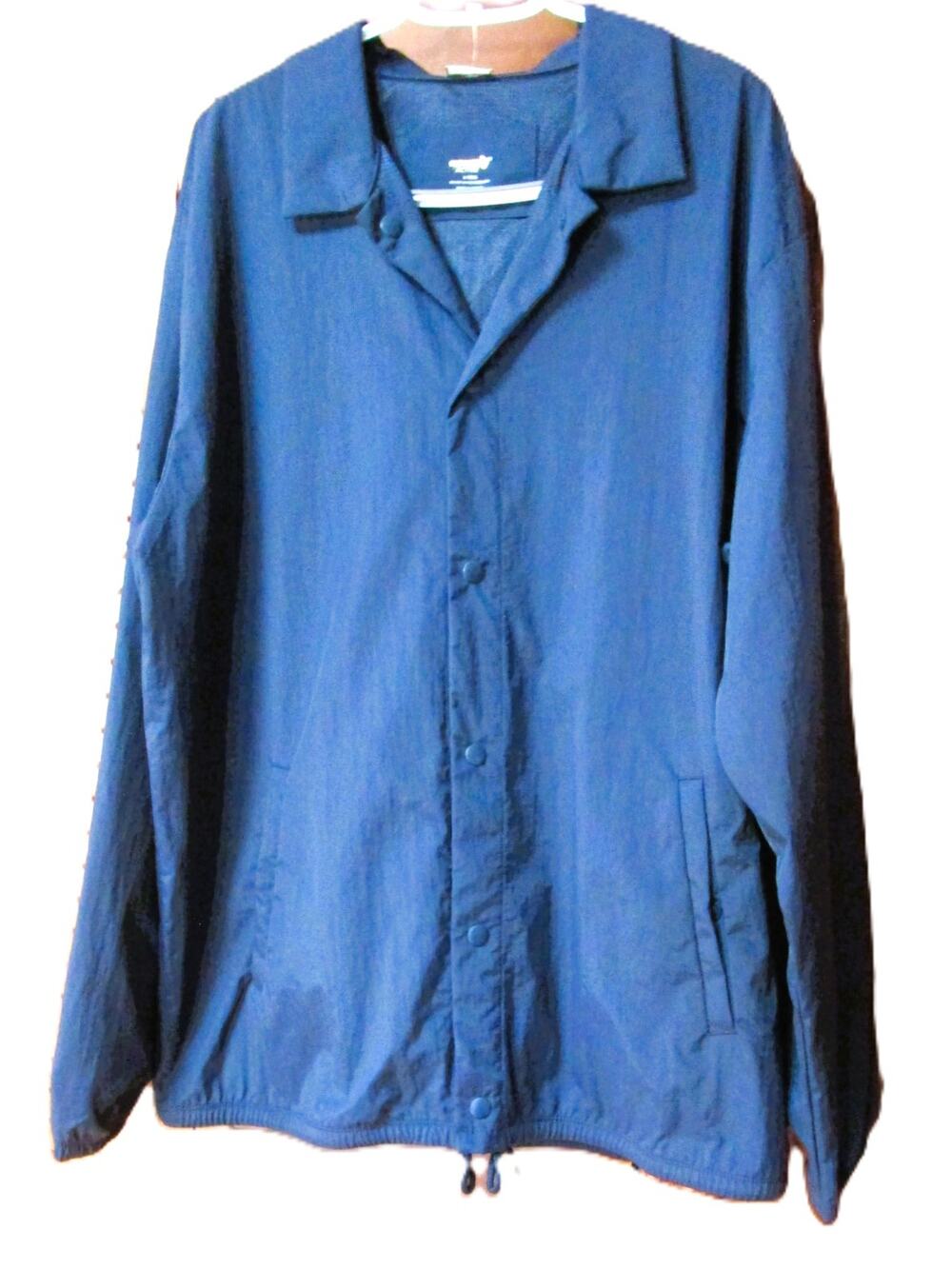 Old Navy Men's Go-H2O Raincoat Jacket Size Large Black Nylon Water Repellant